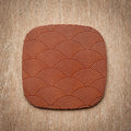 Artisan Leather Coaster Design 08