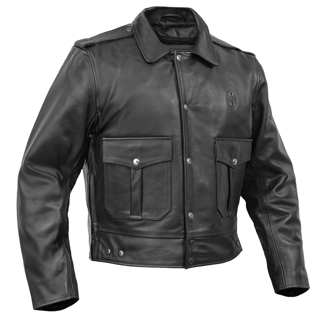 Blackhawk Men’s Leather Motorcycle Jacket