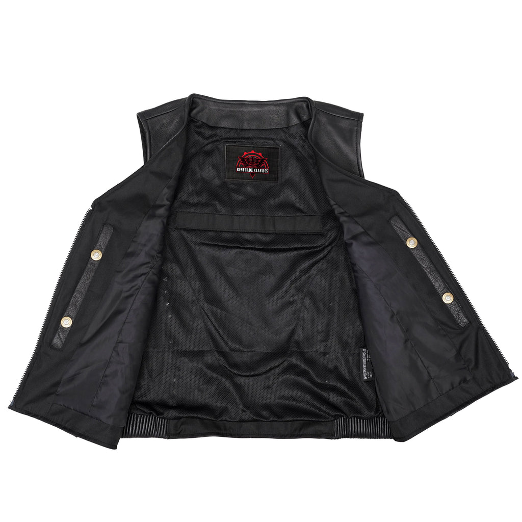 Biker Babe Women's Studded Leather Motorcycle Vest