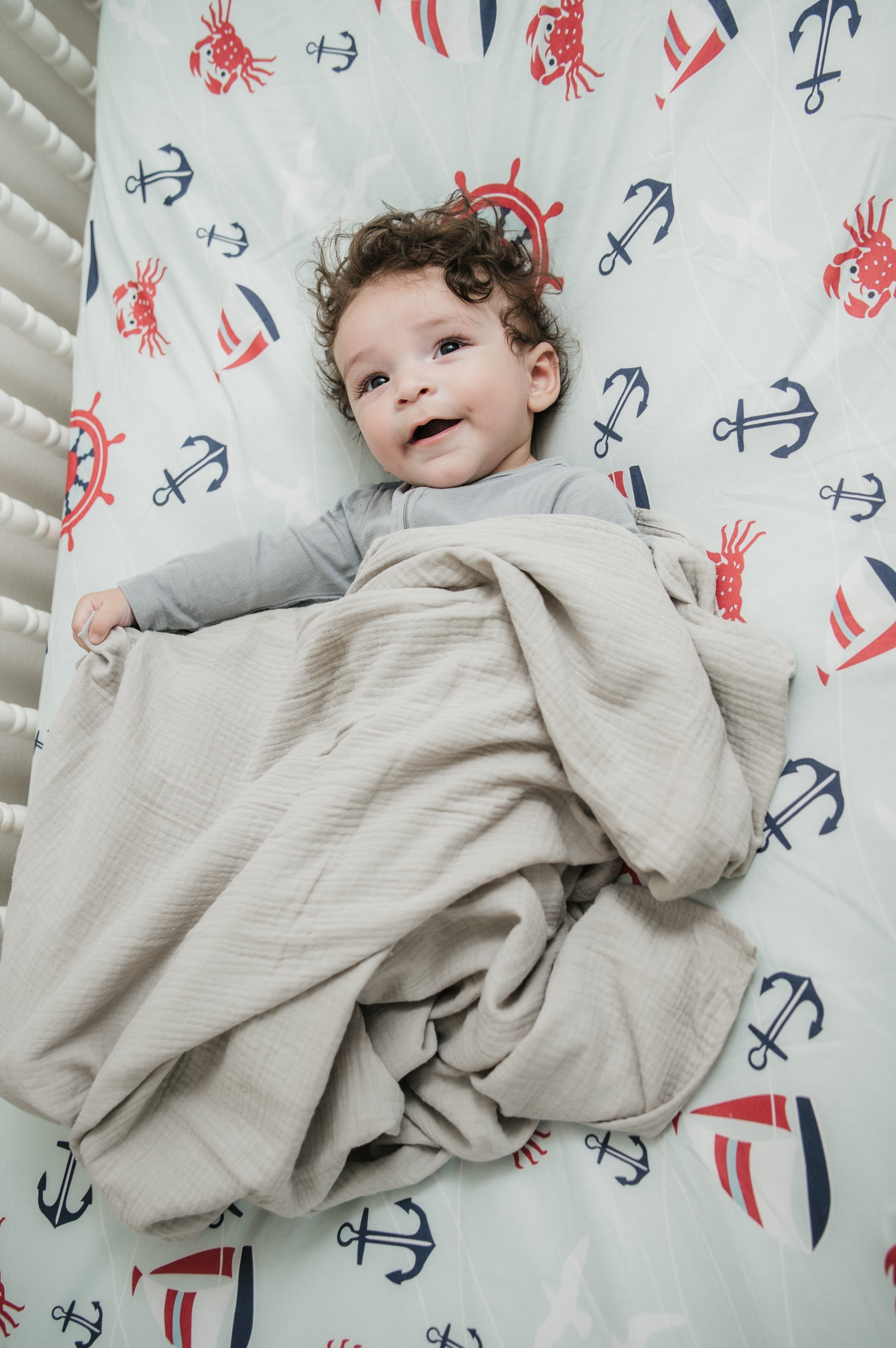 Ahoy Little One Crib Sheet