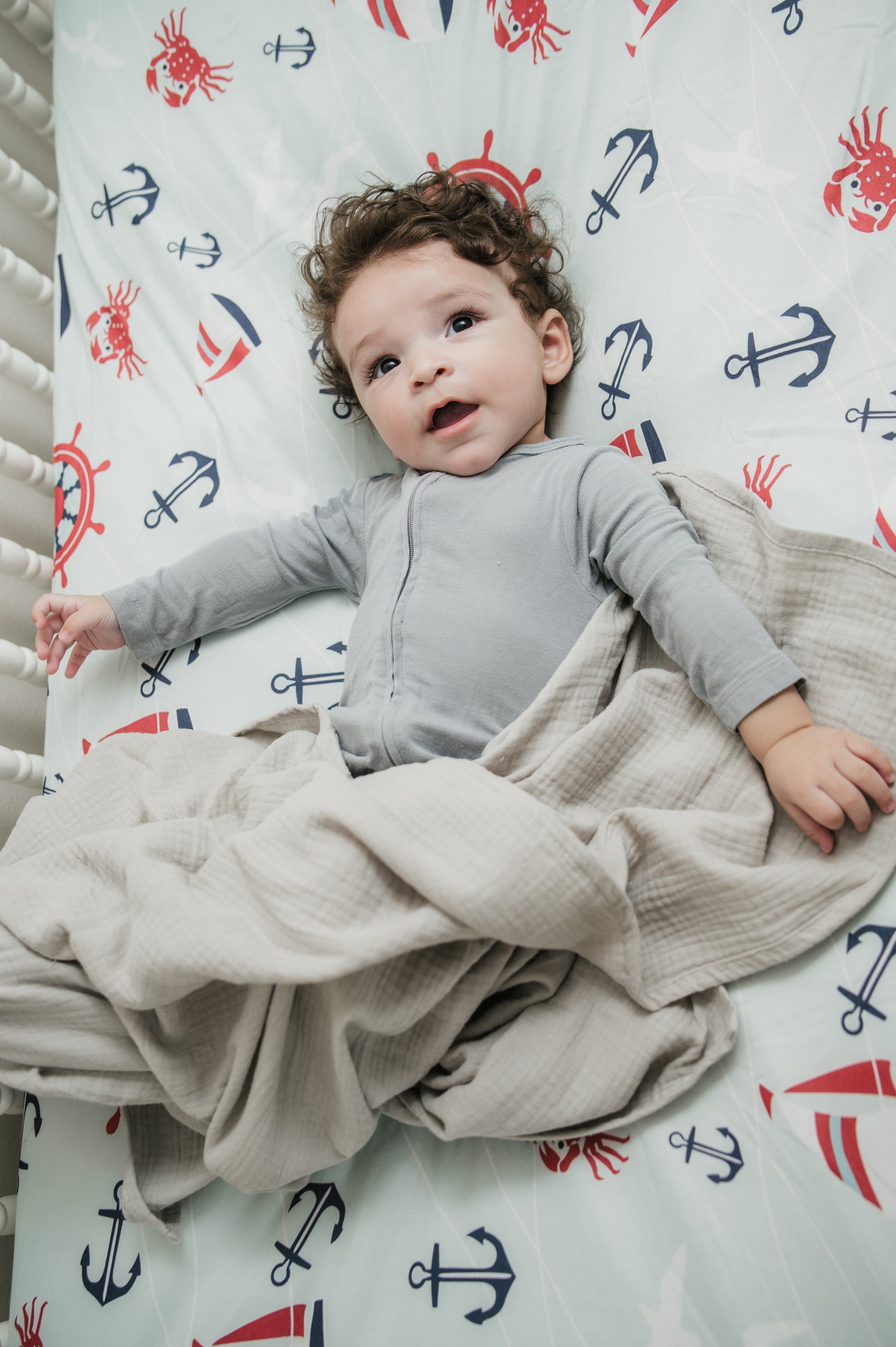 Ahoy Little One Crib Sheet