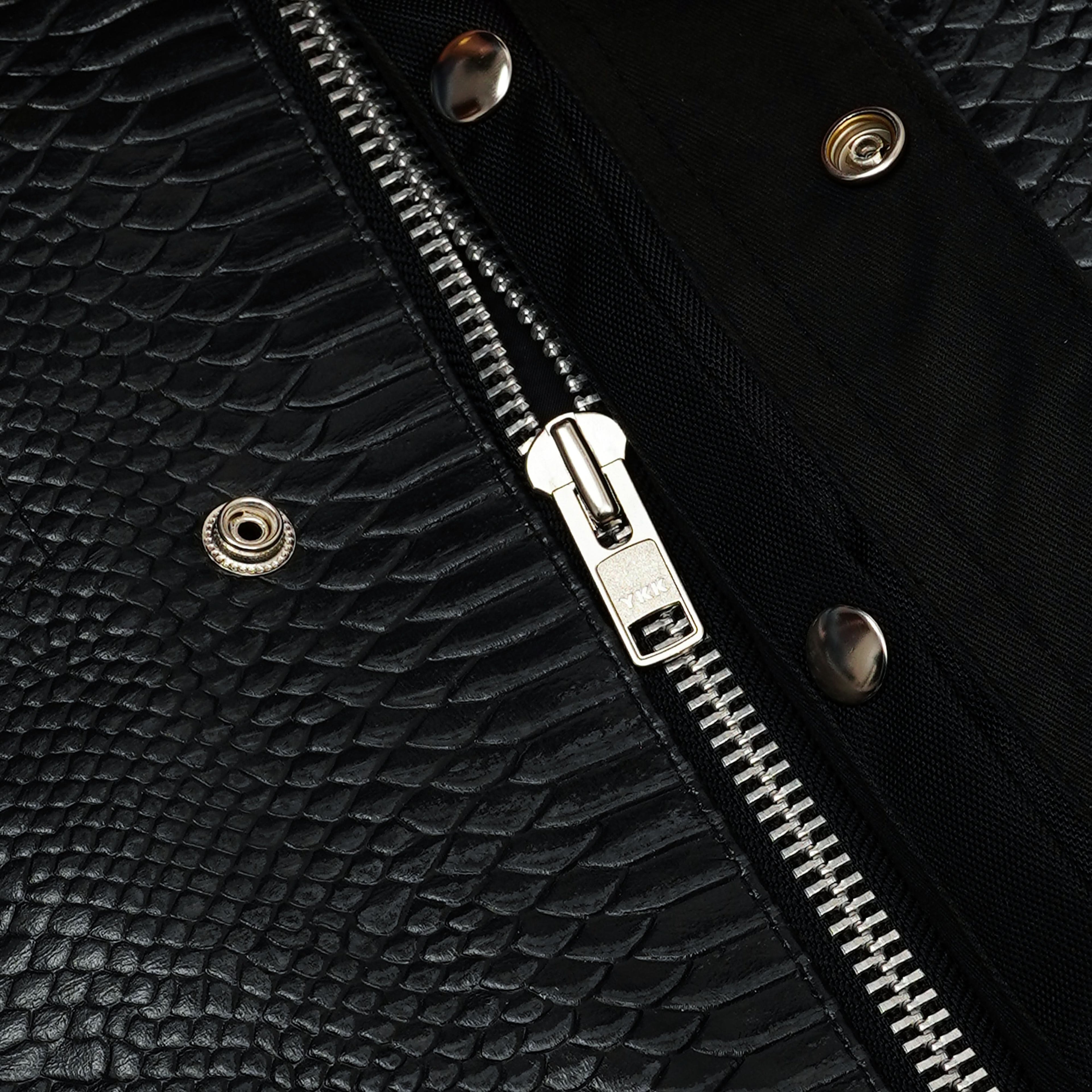 Leather Fang Lowcut Men's Leather Vest