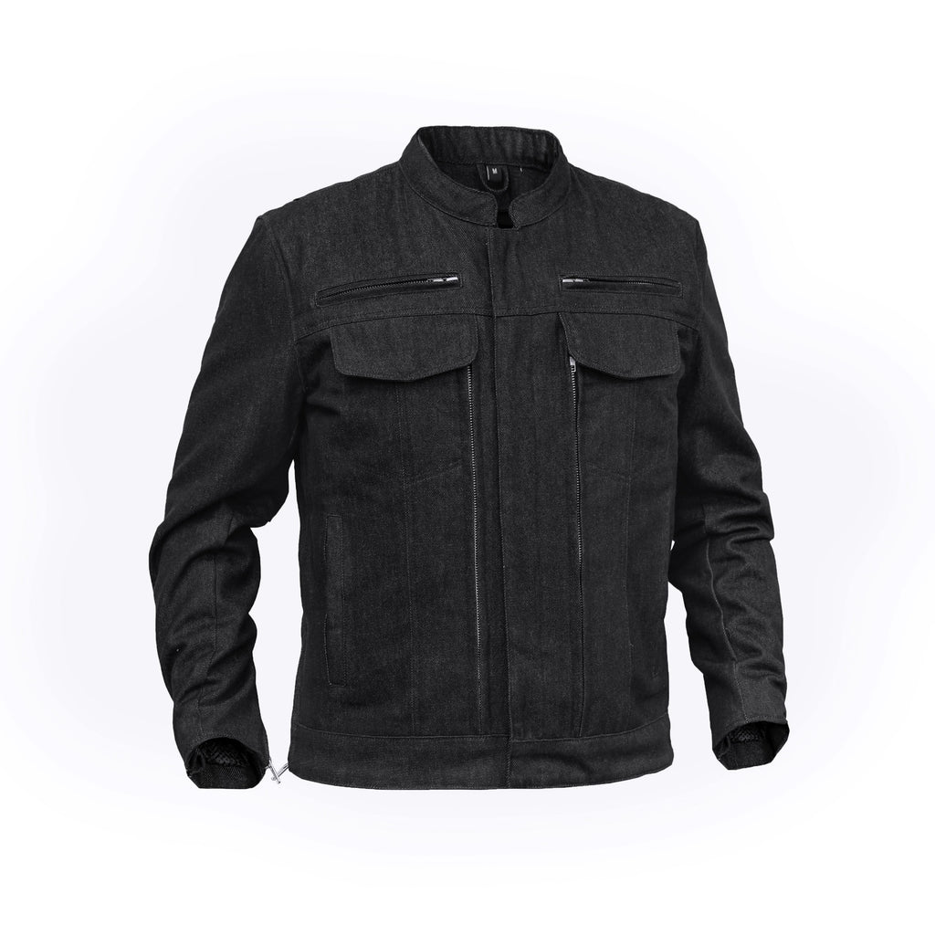 Mens Rough Rub-Off Denim Jacket