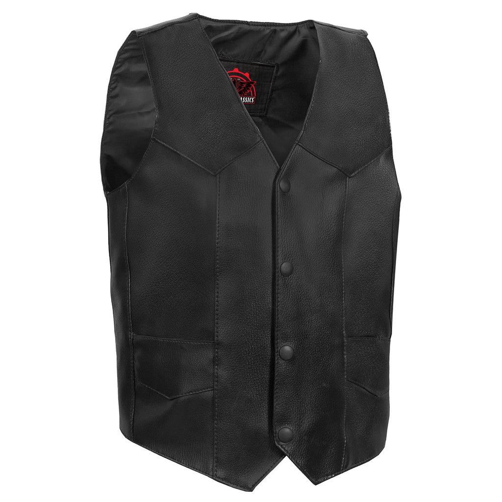 Kids Traditional Style Plain Side Vest