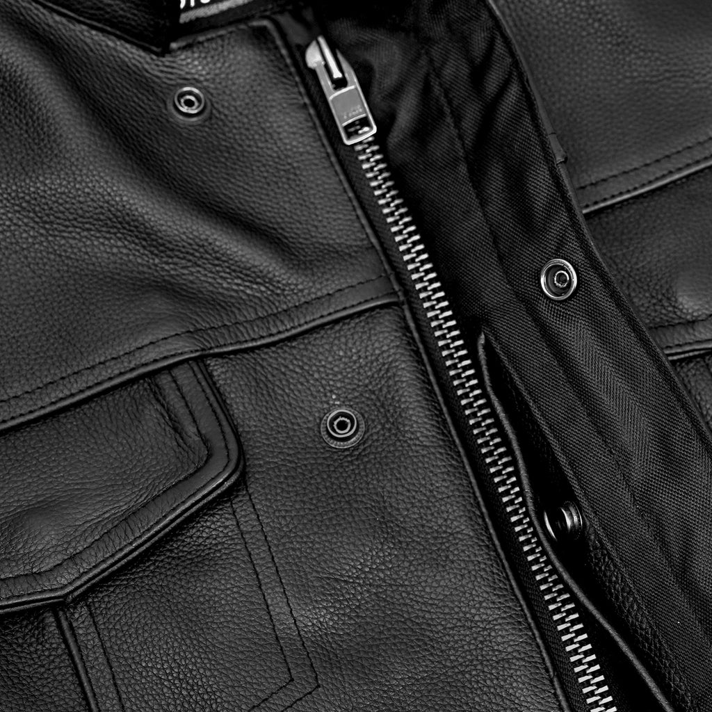 Renegade Classics Pick Black Motorcycle Vest with Smart Access Pockets