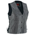 Women's Gray Single Back Panel Concealed Carry Vest