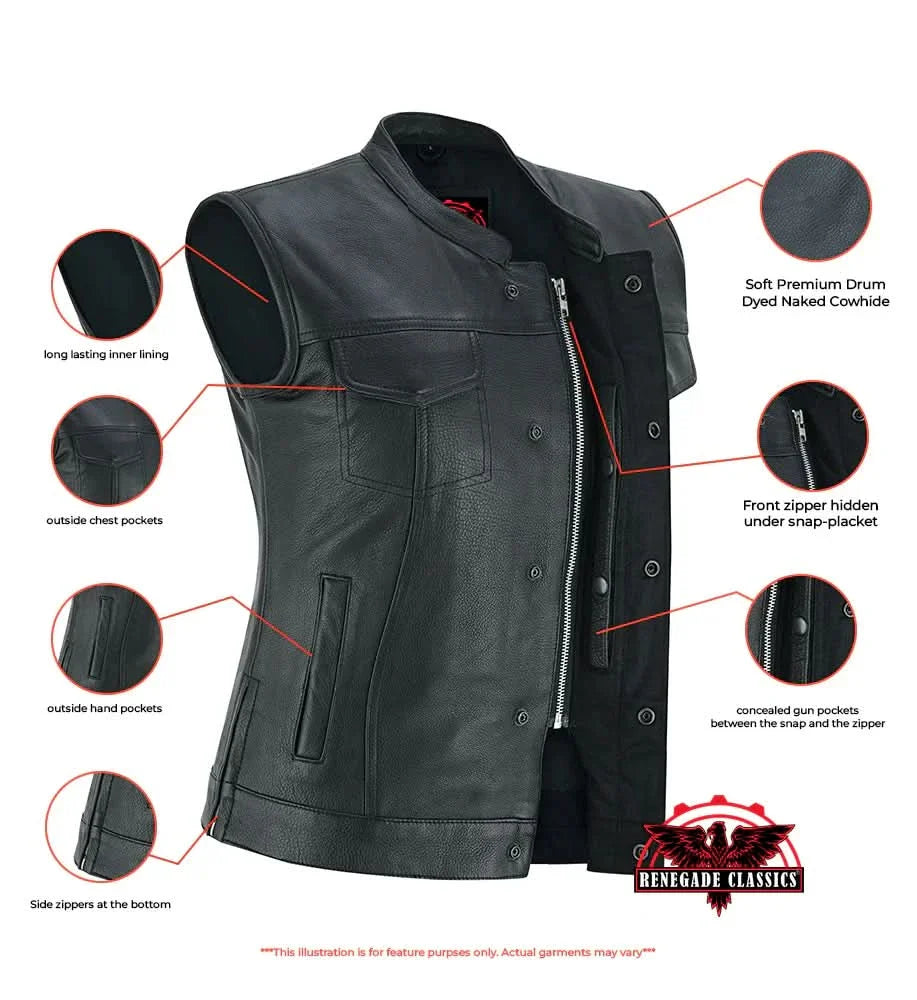 Women's Premium Single Back Panel Concealment Vest