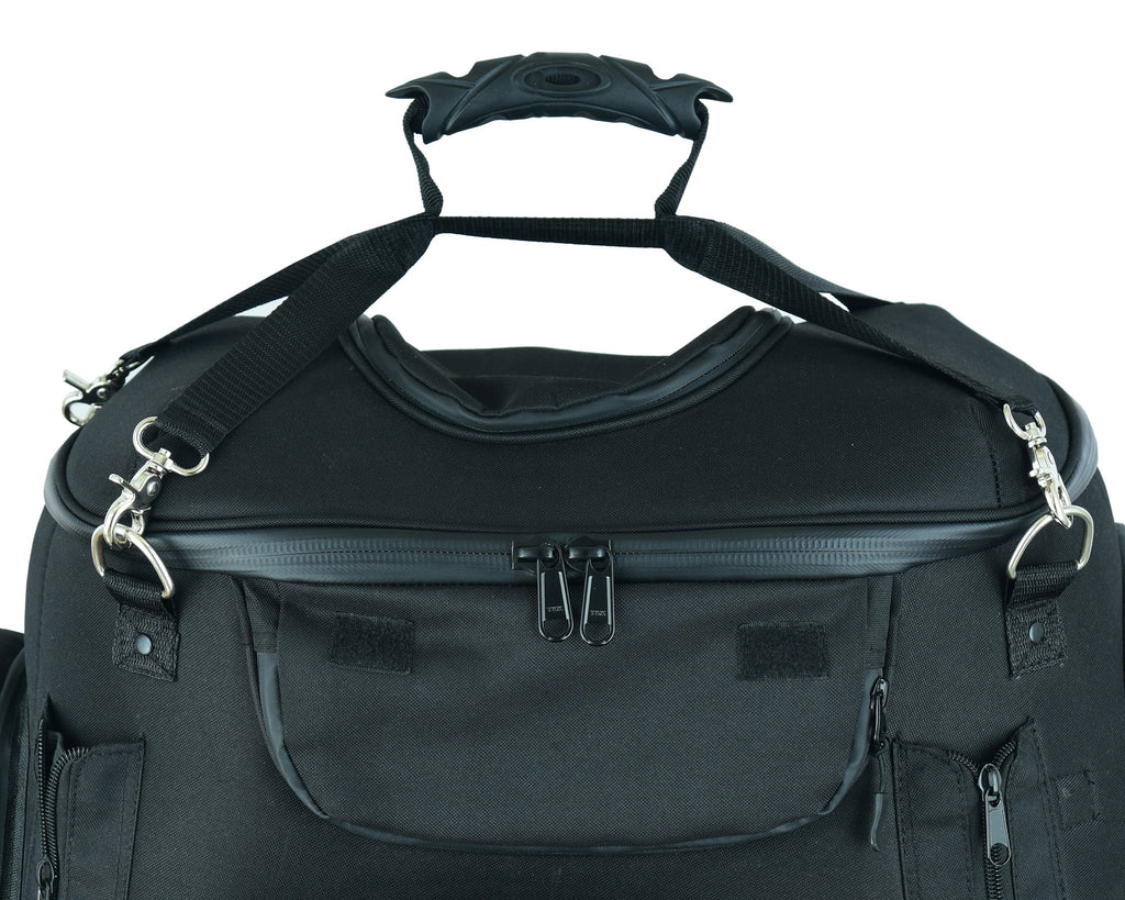 Renegade Classics Black Heavy Duty Textile Motorcycle Pet Carrier Si