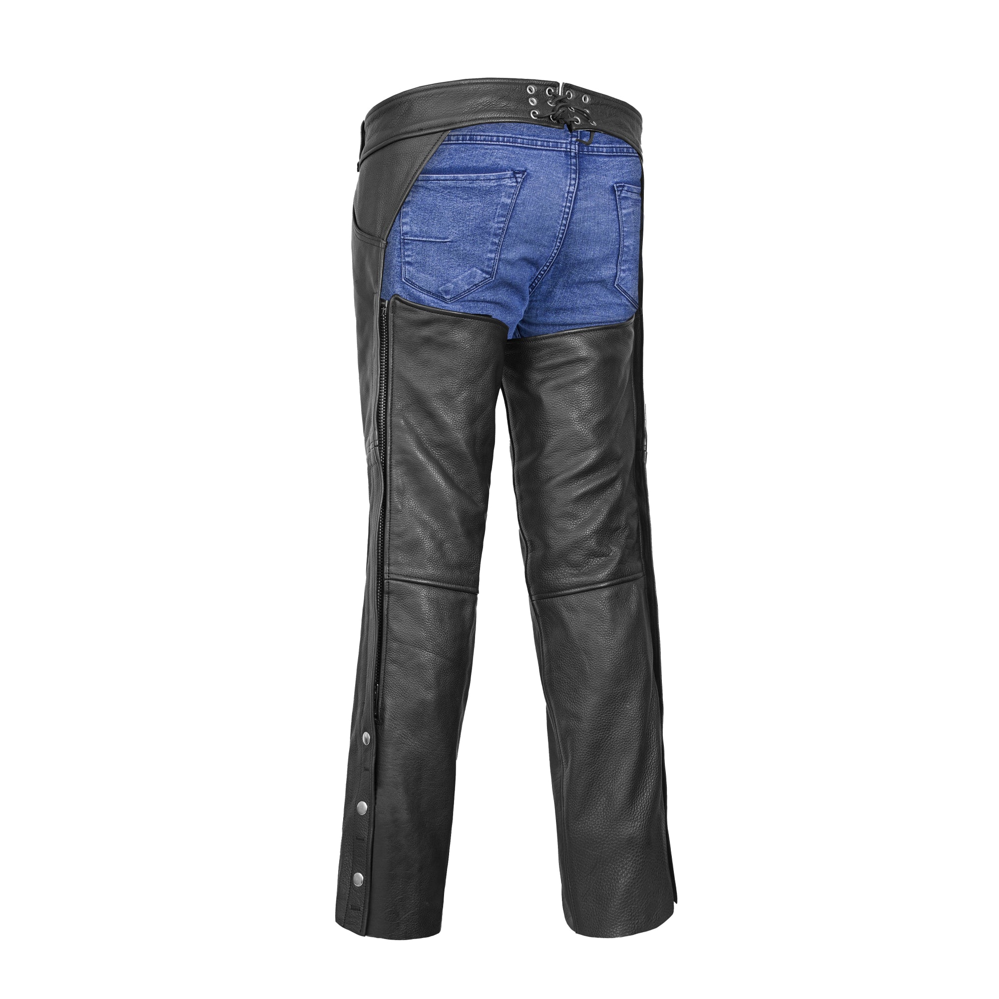 Tall Classic Leather Chaps with Jeans Pockets