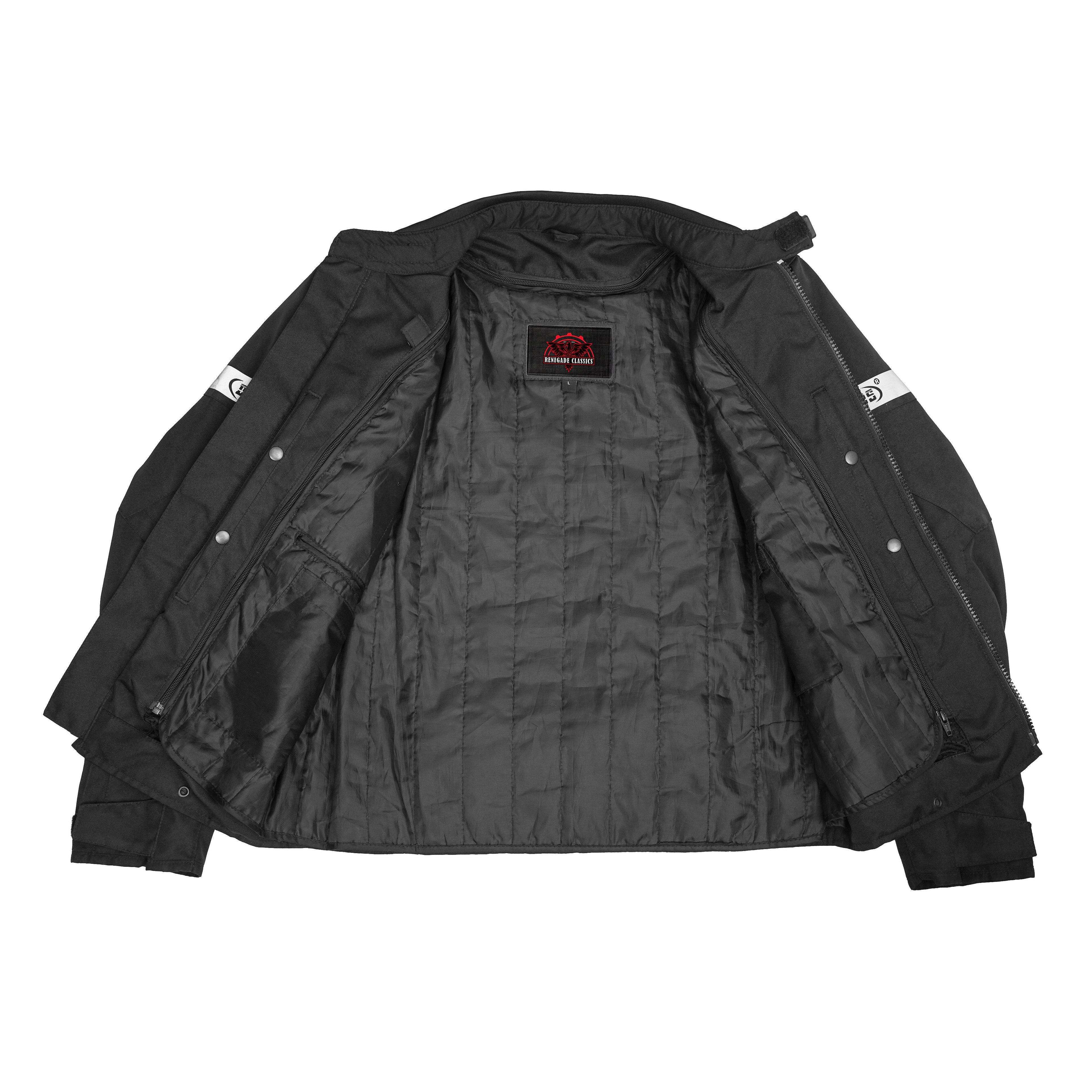 Blackwing Mens Textile Motorcycle Jacket - Black