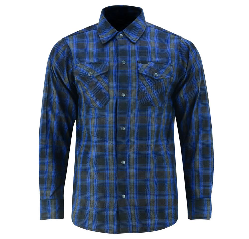 Flannel Shirt - Daze Blue and Black