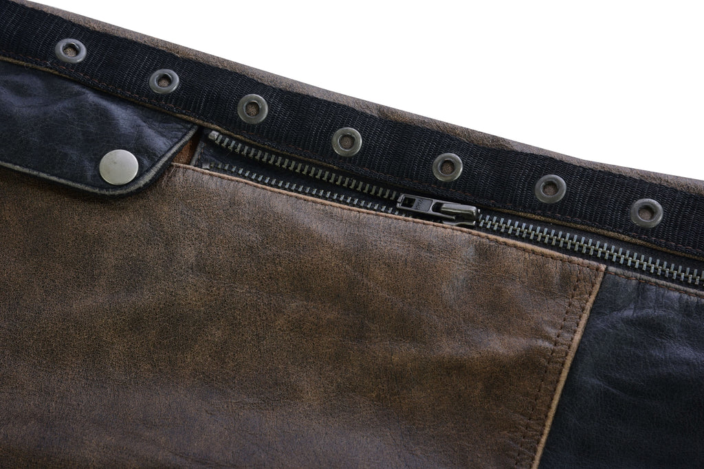 Women's Stylish Lightweight Hip Set Chaps- Two Tone