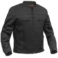 All-Season Men's Textile  Motorcycle Jacket with Reflective Stripes