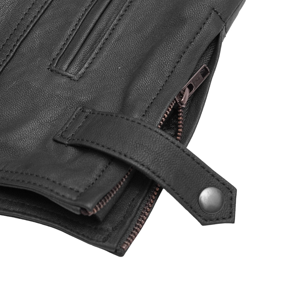 Men's Black Scooter Leather Jacket