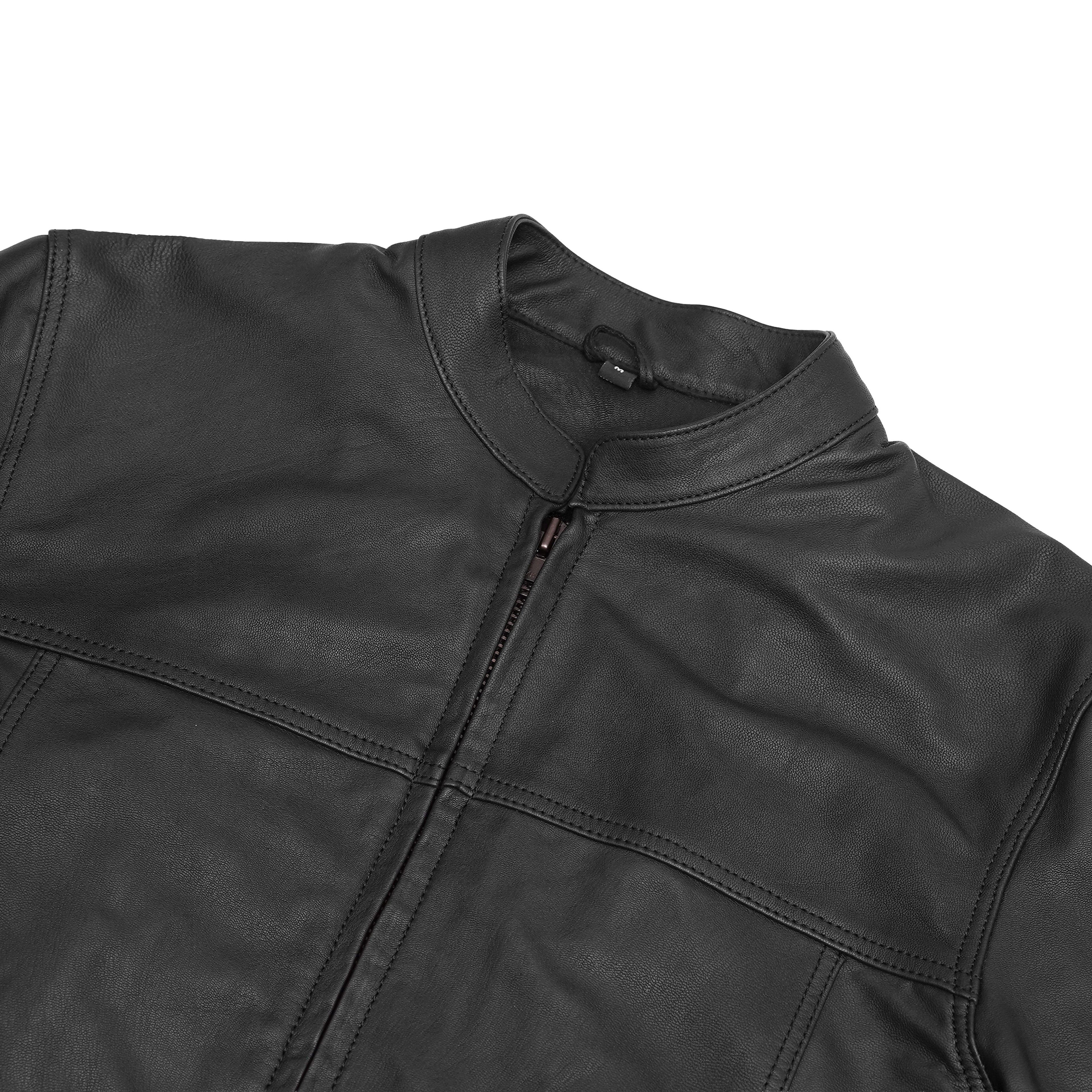 Men's Black Scooter Leather Jacket