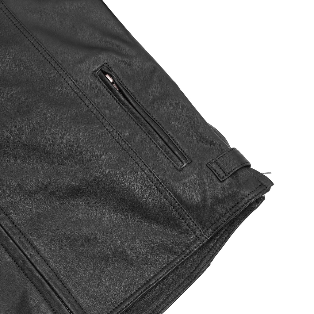 Men's Black Scooter Leather Jacket