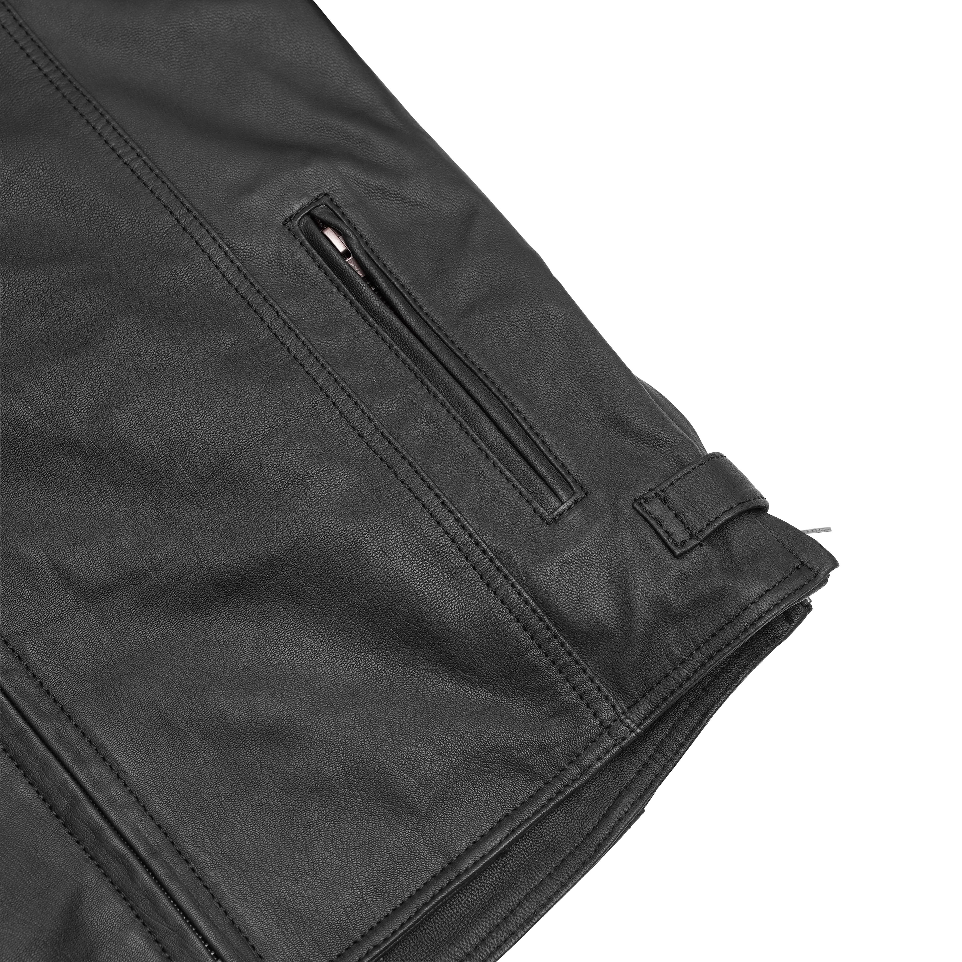 Men's Black Scooter Leather Jacket