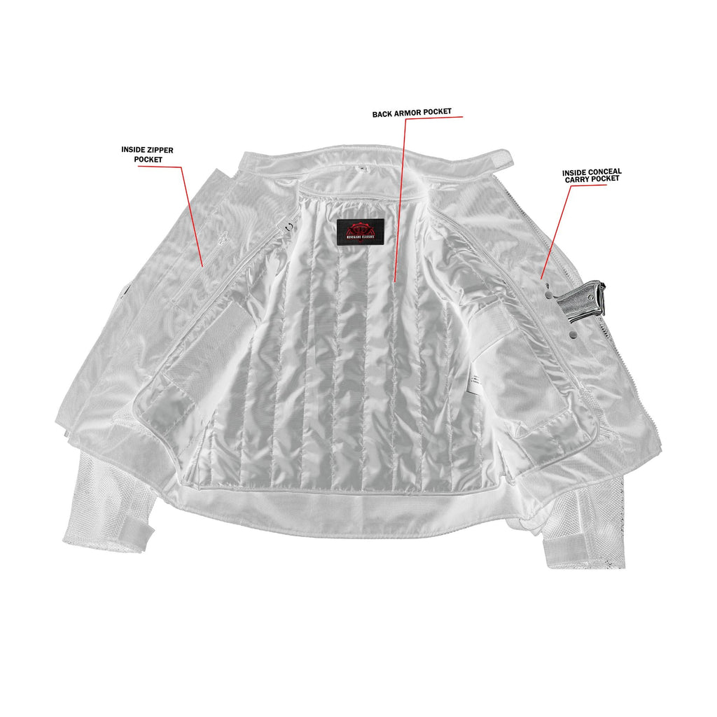 Mens Performance Mesh Motorcycle Jacket – Black
