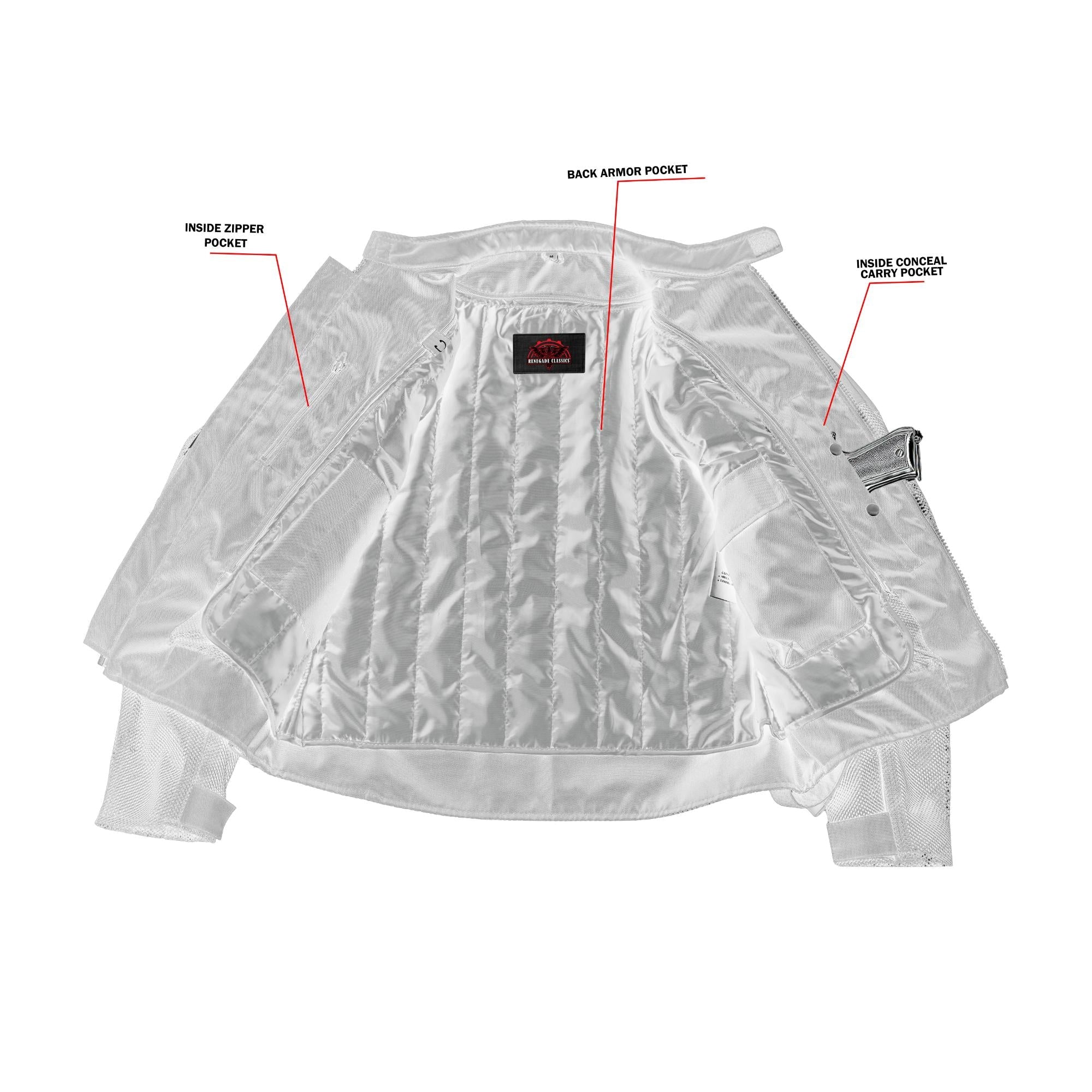 Mens Performance Mesh Motorcycle Jacket – Black