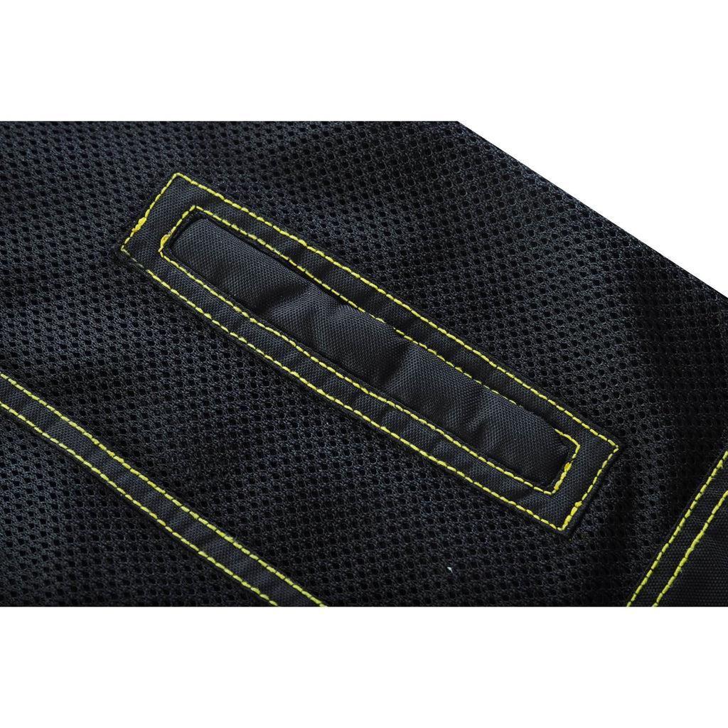 Gloom Gold Men's Black Mesh Textile Vest