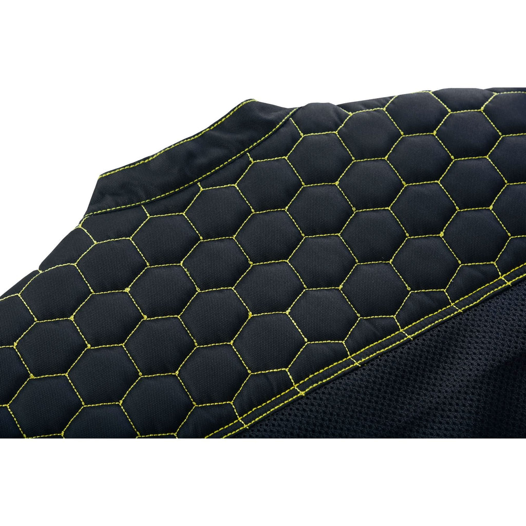 Gloom Gold Men's Black Mesh Textile Vest