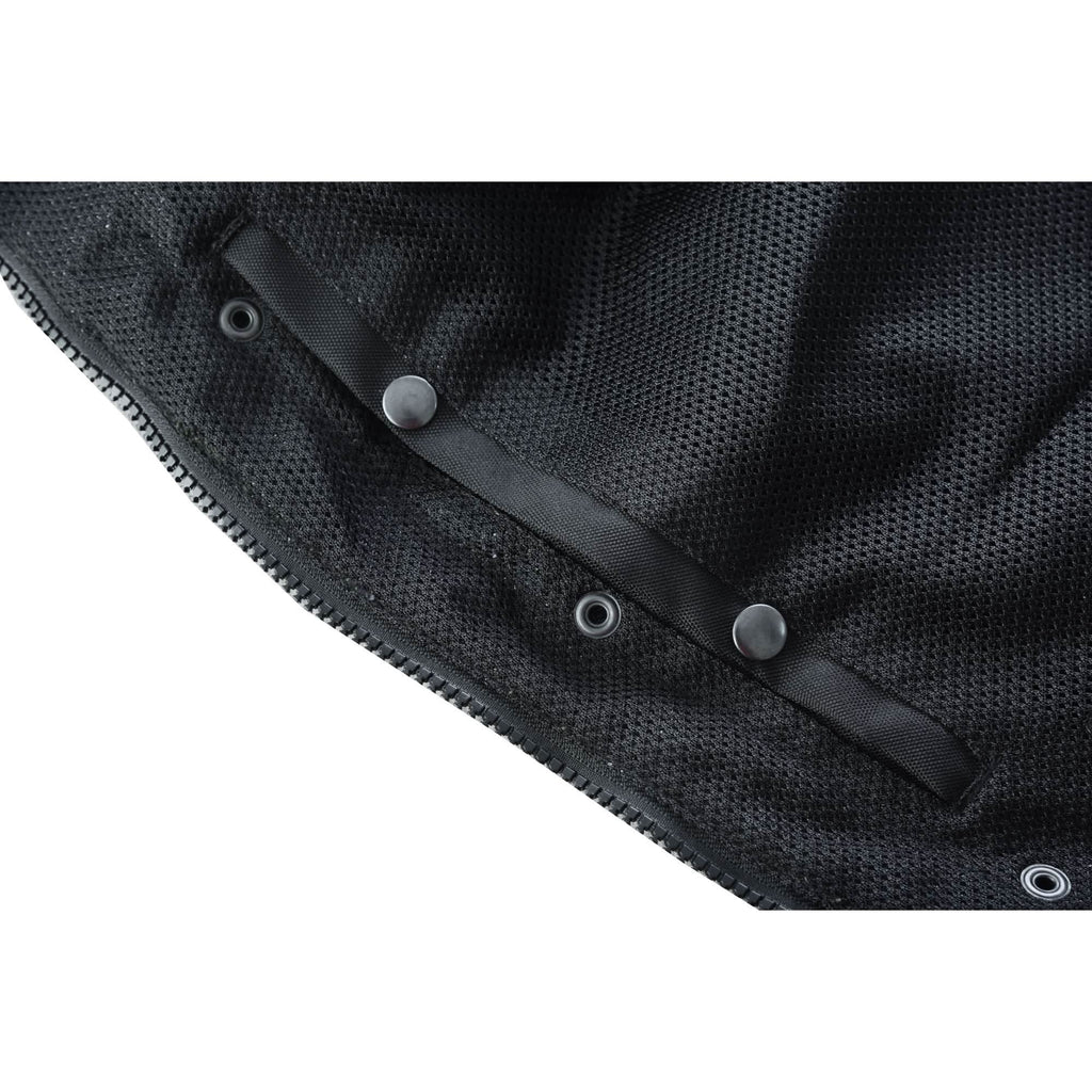 Gloom Gold Men's Black Mesh Textile Vest