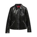 Duncan Men's Fashion Embossed Leather Jacket