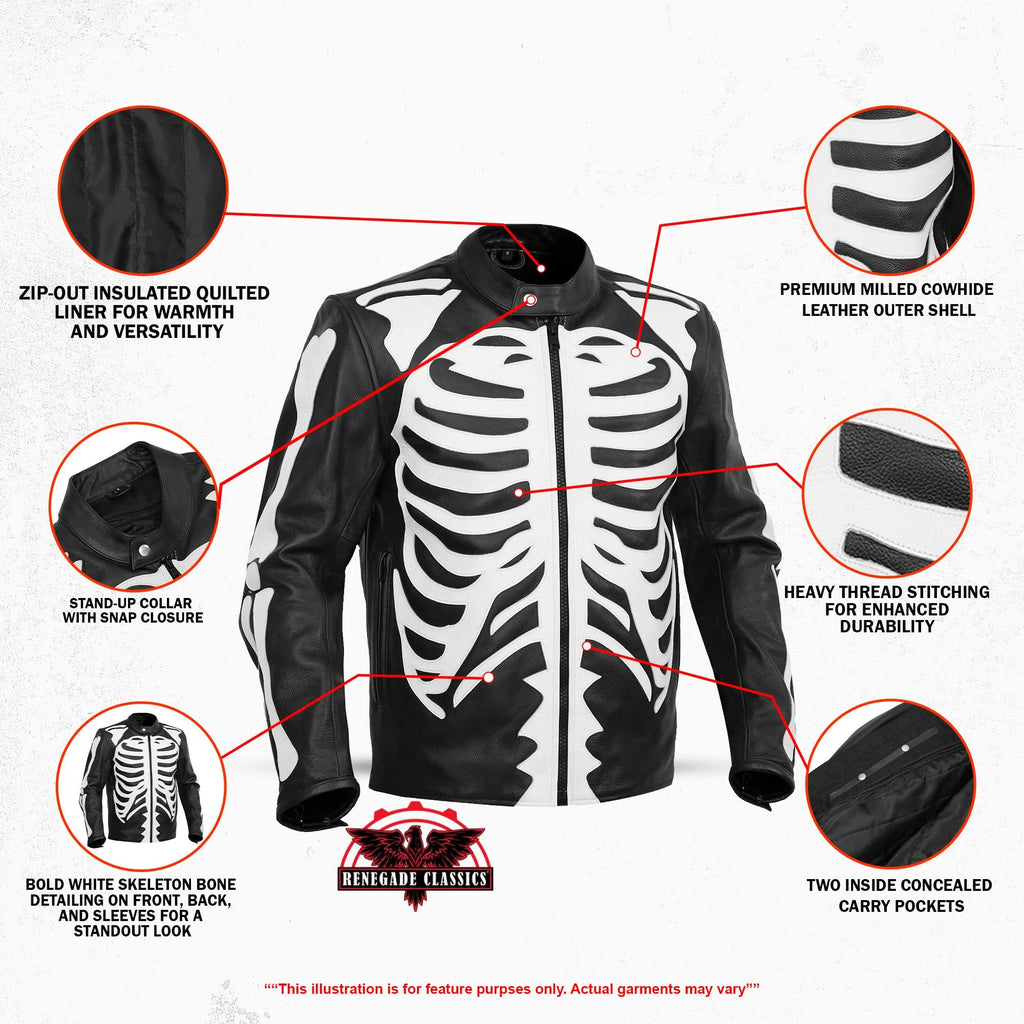 Skull Sprint Men’s Leather Jacket
