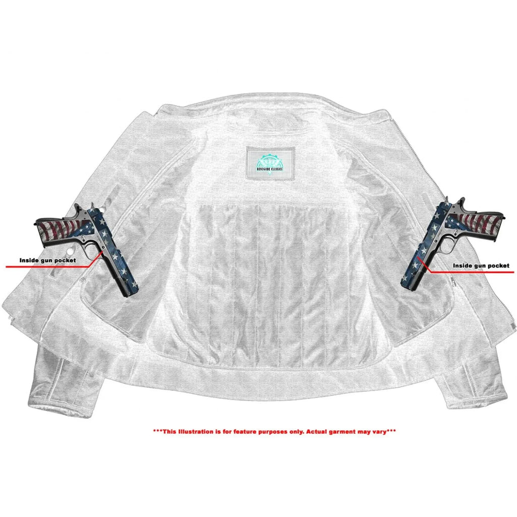 Women's Classic Plain Side Fitted M/C Style Jacket