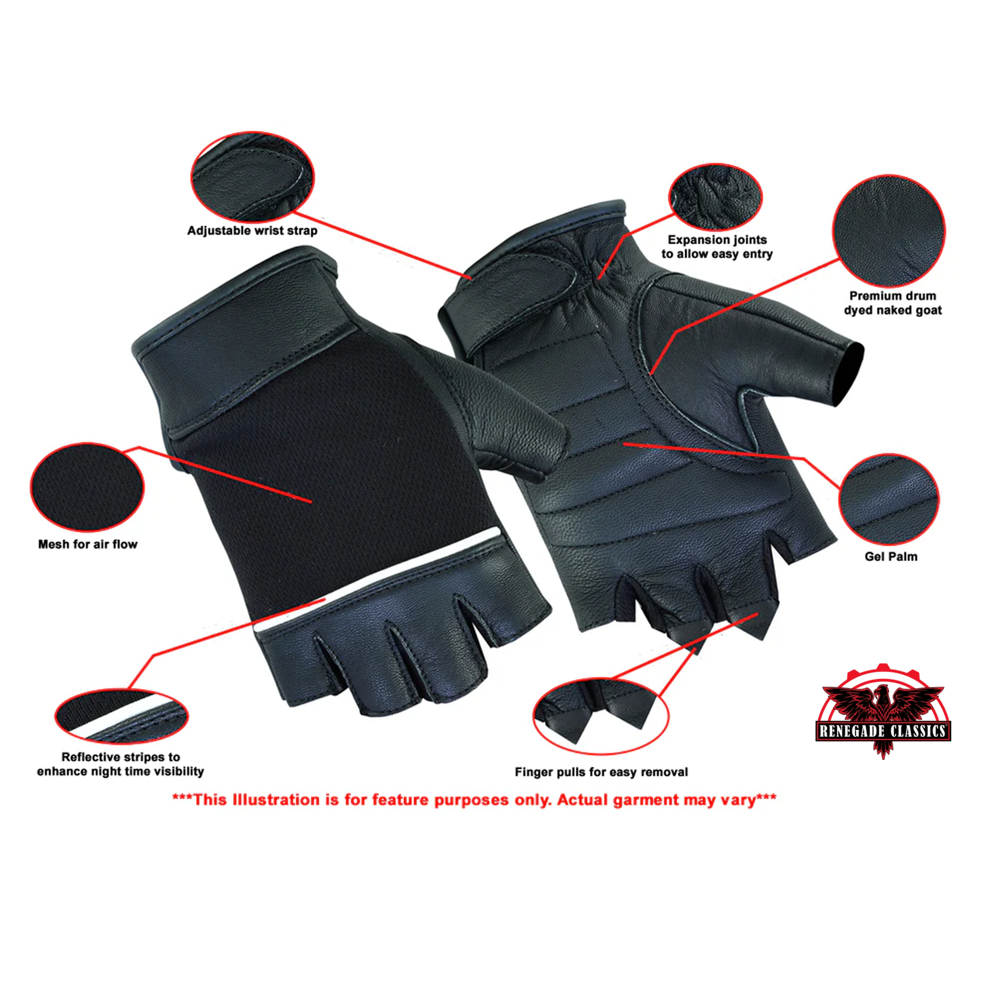 Women's Traditional Fingerless Glove