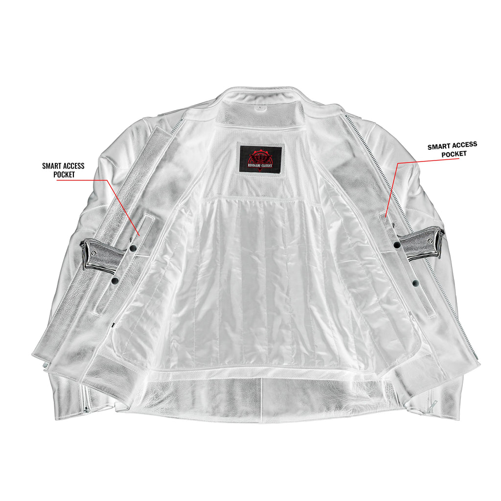 Tarmac Mens Leather Motorcycle Jacket