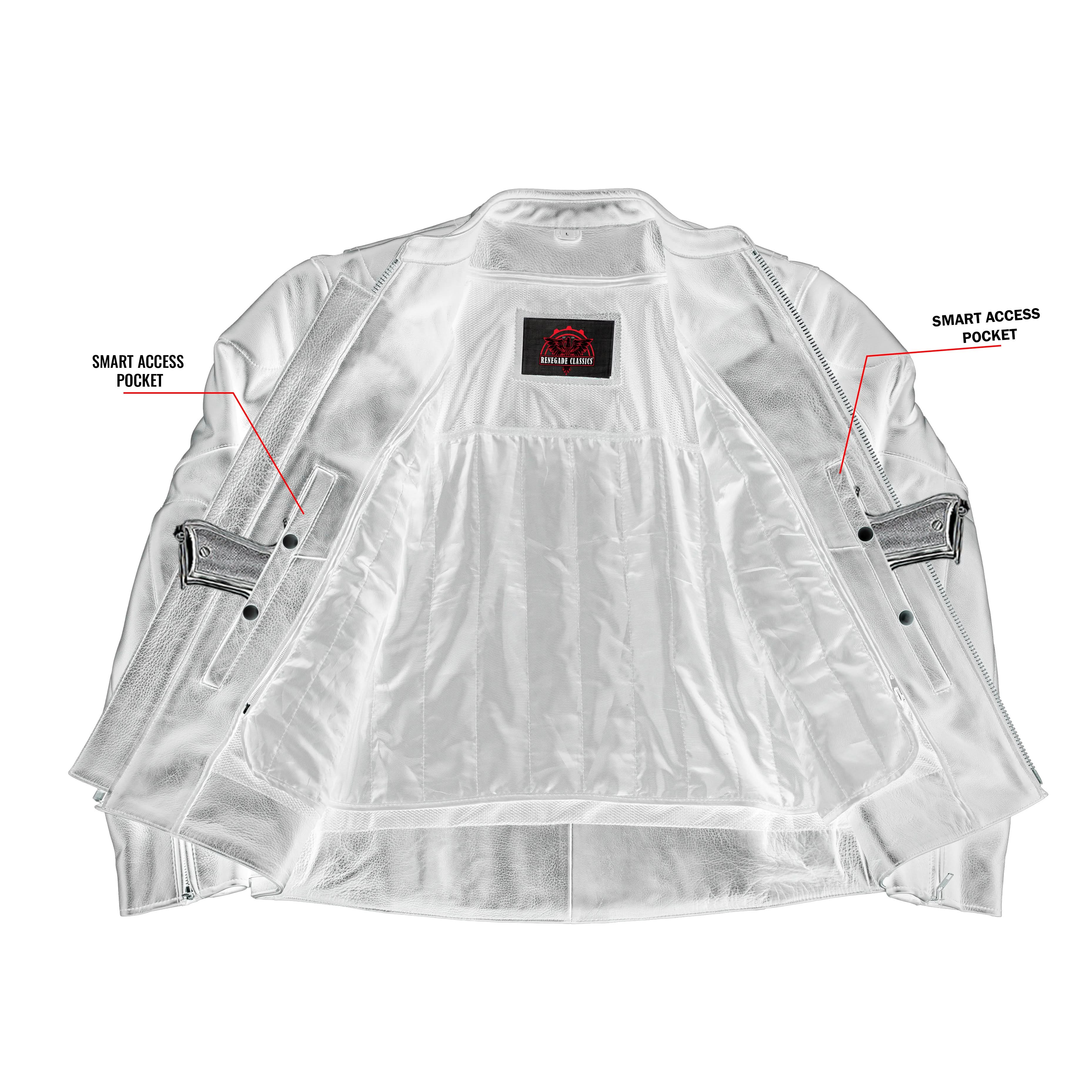 Tarmac Mens Leather Motorcycle Jacket