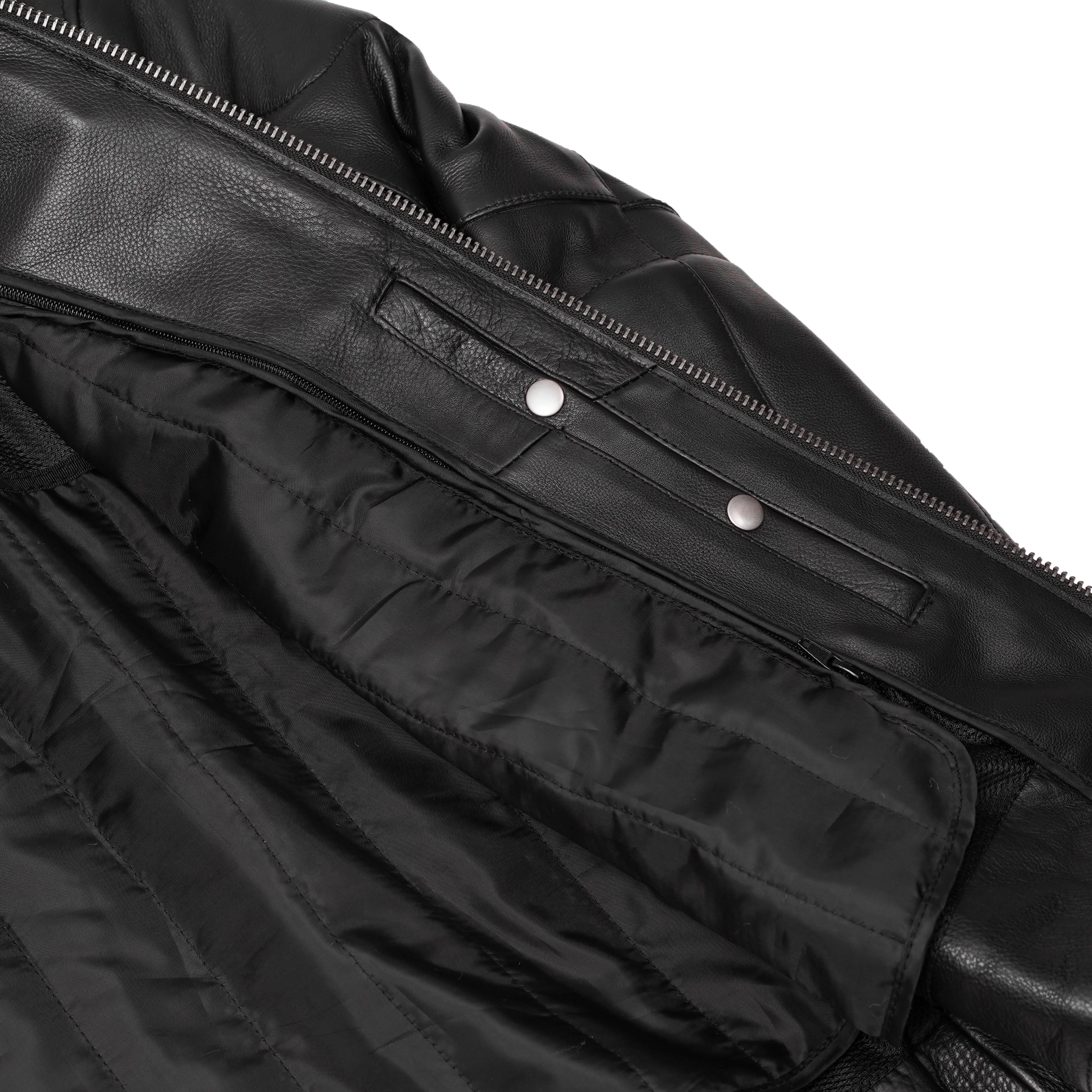 Tarmac Mens Leather Motorcycle Jacket