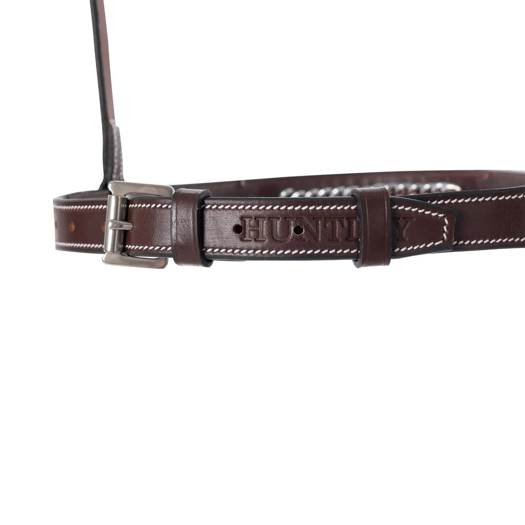 Huntley Equestrian Fancy Stitched Raised Chain Noseband