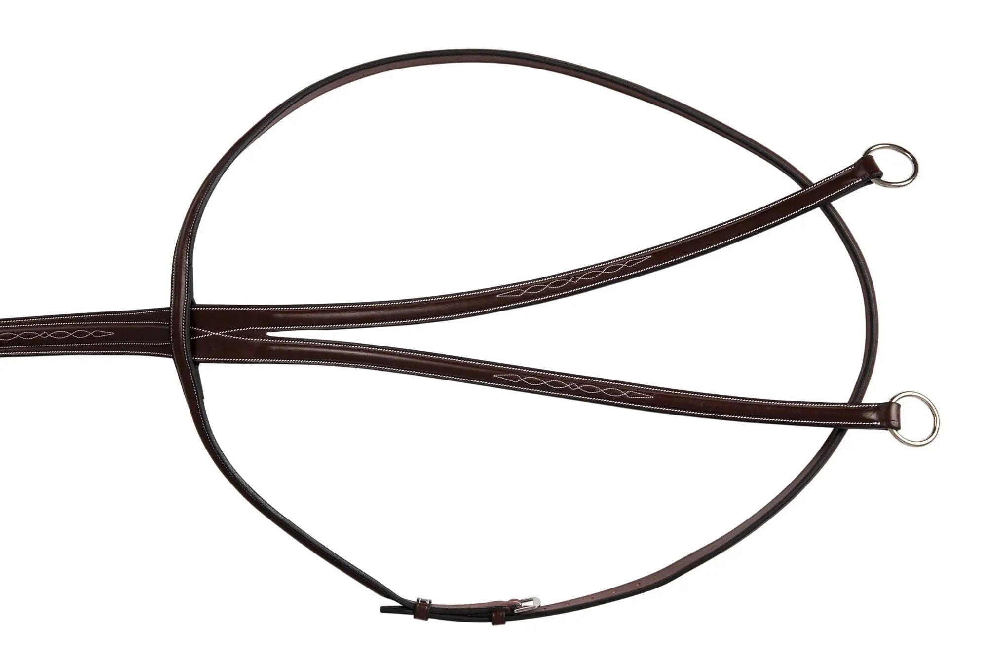 Huntley Equestrian Sedgwick Fancy Stitched Running Martingale, Cob size