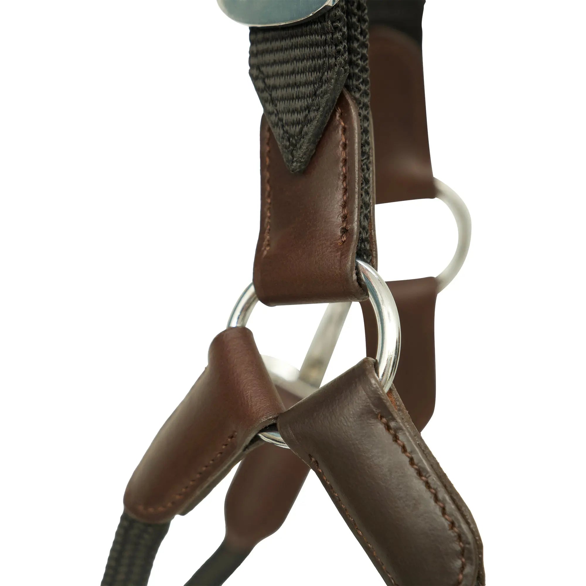 Huntley Nylon Halter and Removable Lead with Snap, Black
