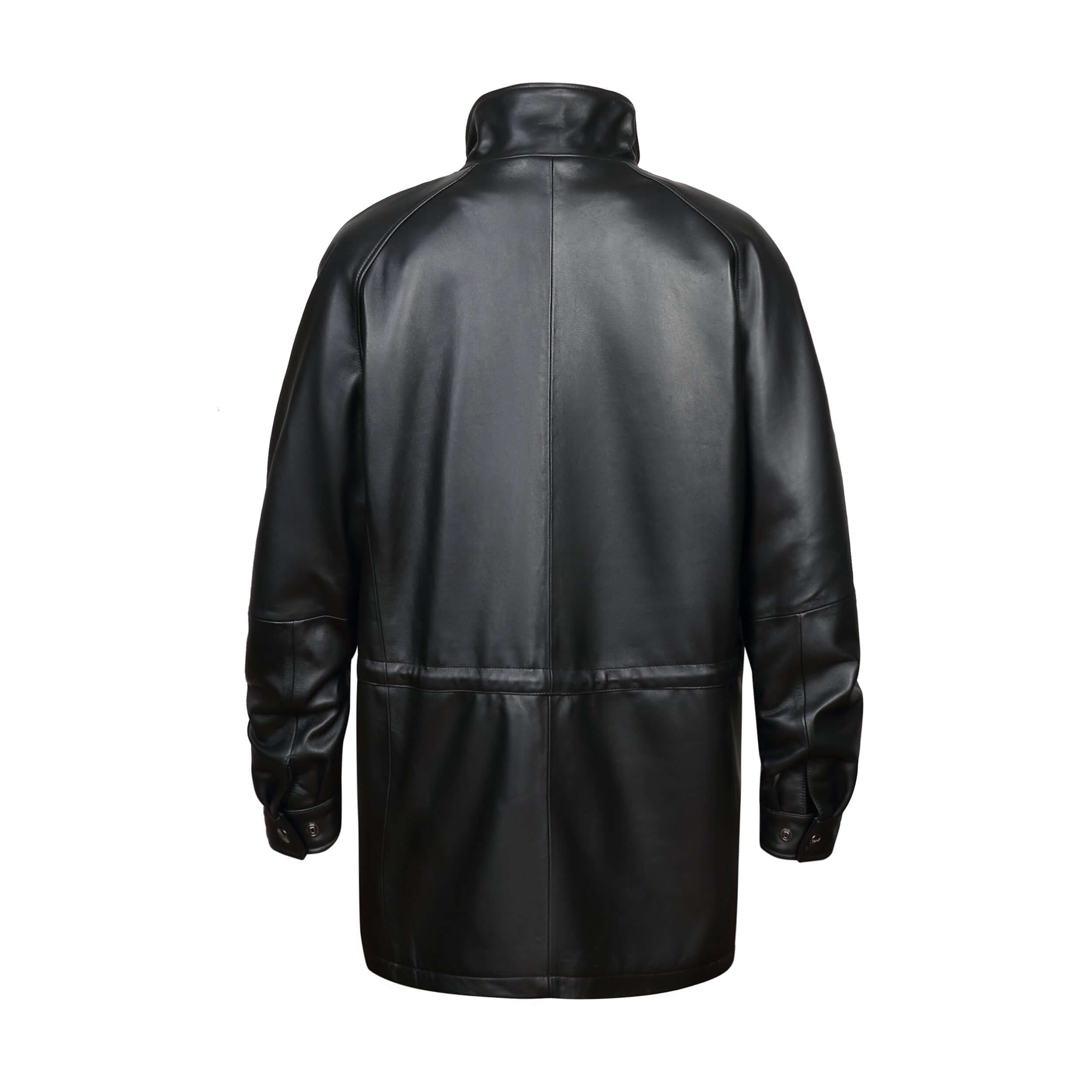 34'' Raglan Reed Classic Men's Car Coat in Imported Lamb with Zip-Out Lining - Imported