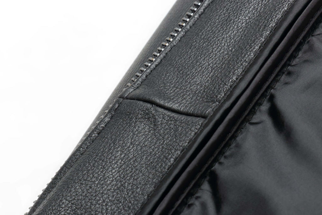 REED Men's Premium Leather Aviator Bomber Jacket - Imported