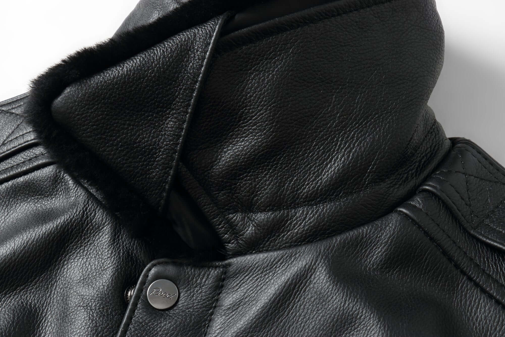 REED Men's Premium Leather Aviator Bomber Jacket - Imported