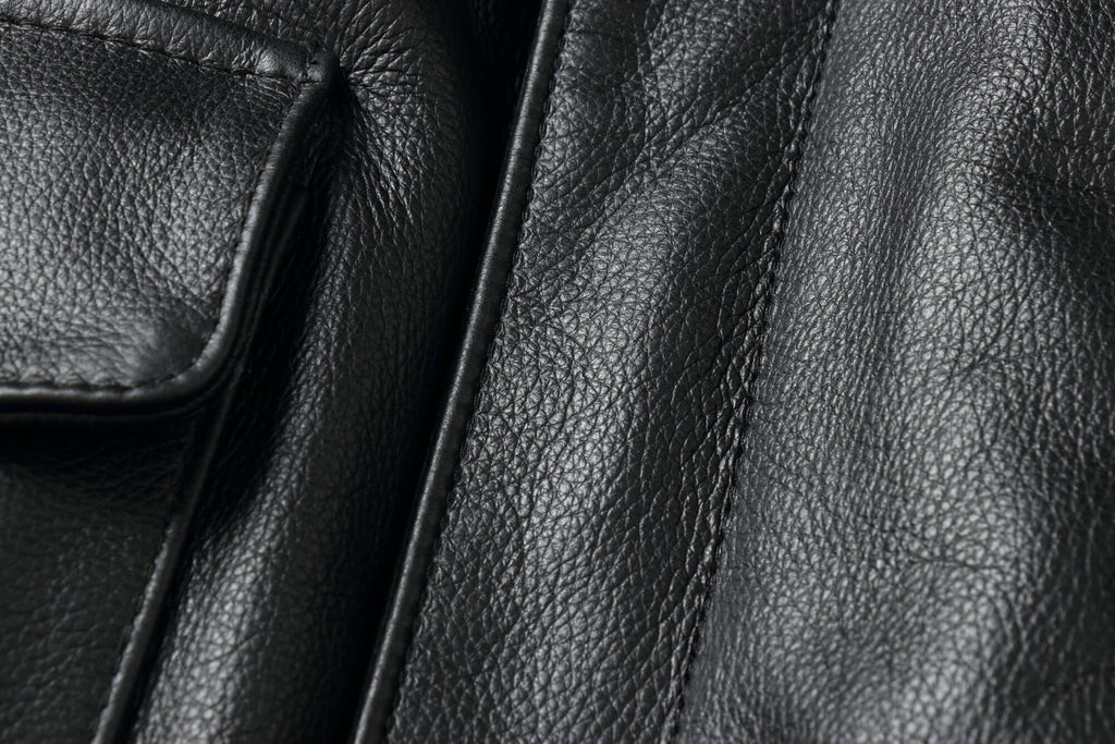 REED Men's Premium Leather Aviator Bomber Jacket - Imported
