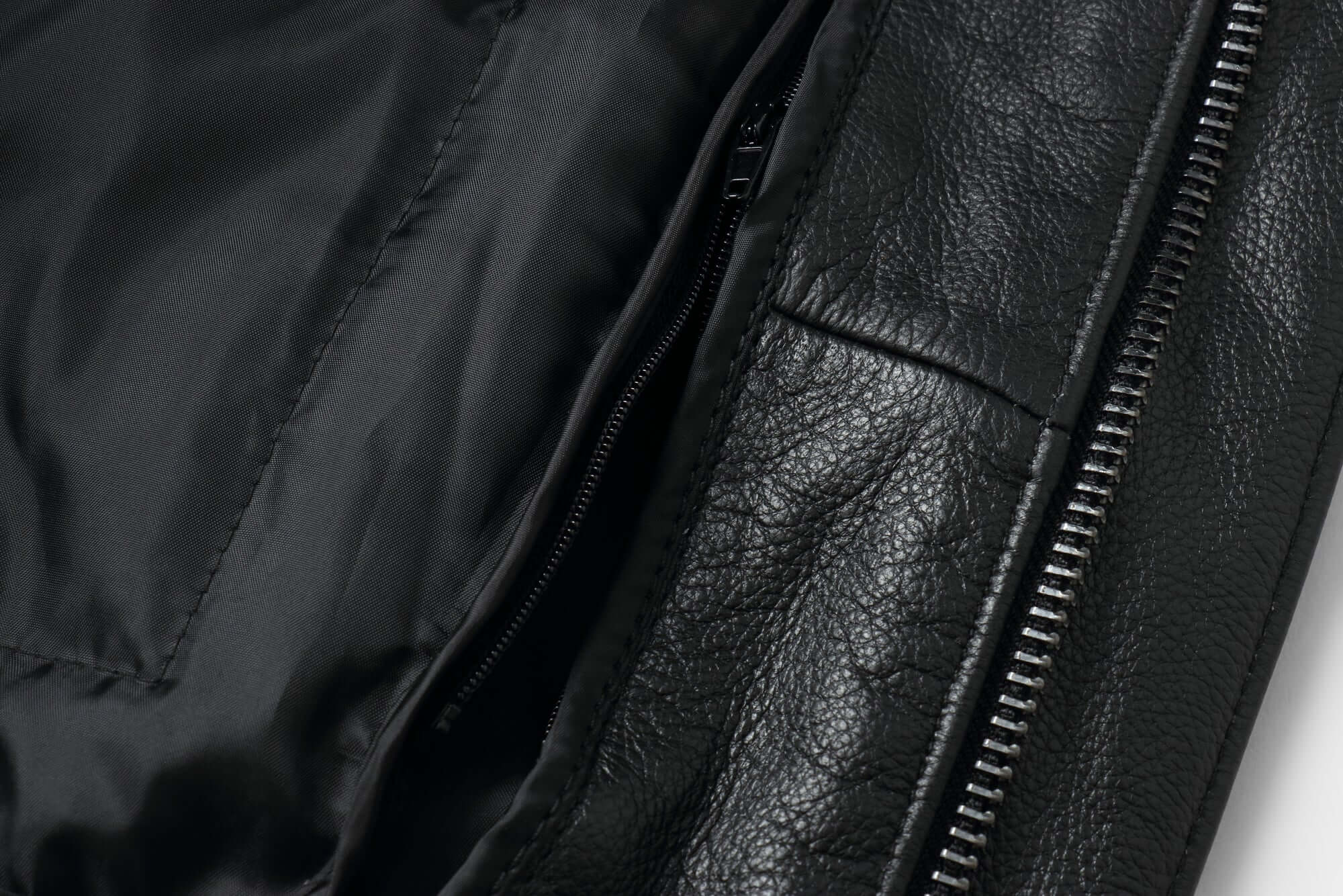 REED Men's Premium Leather Aviator Bomber Jacket - Imported