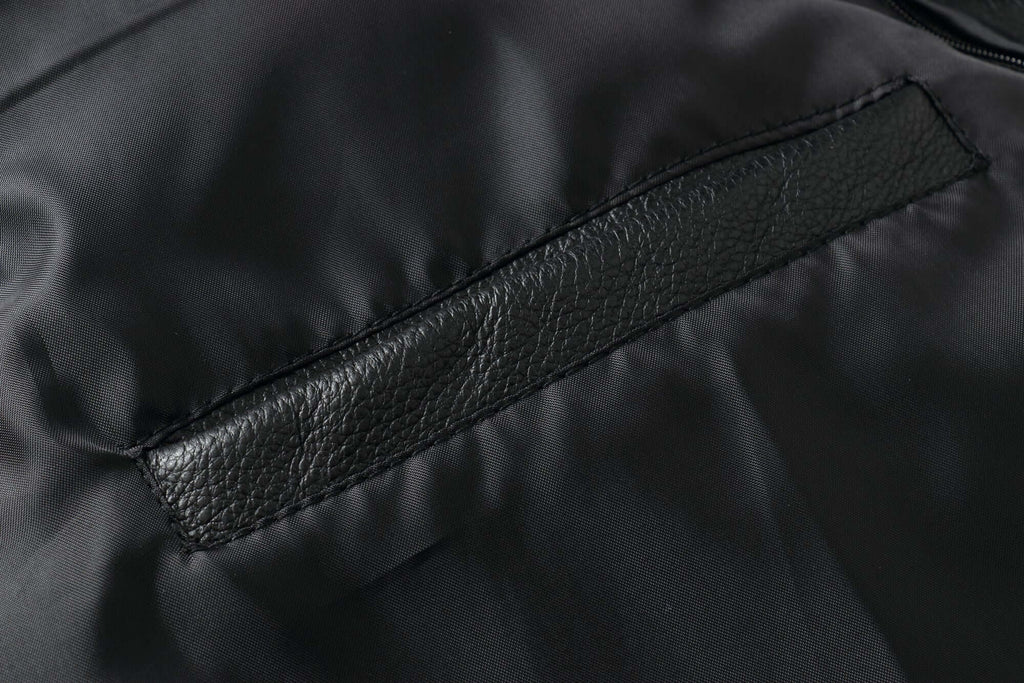 REED Men's Premium Leather Aviator Bomber Jacket - Imported