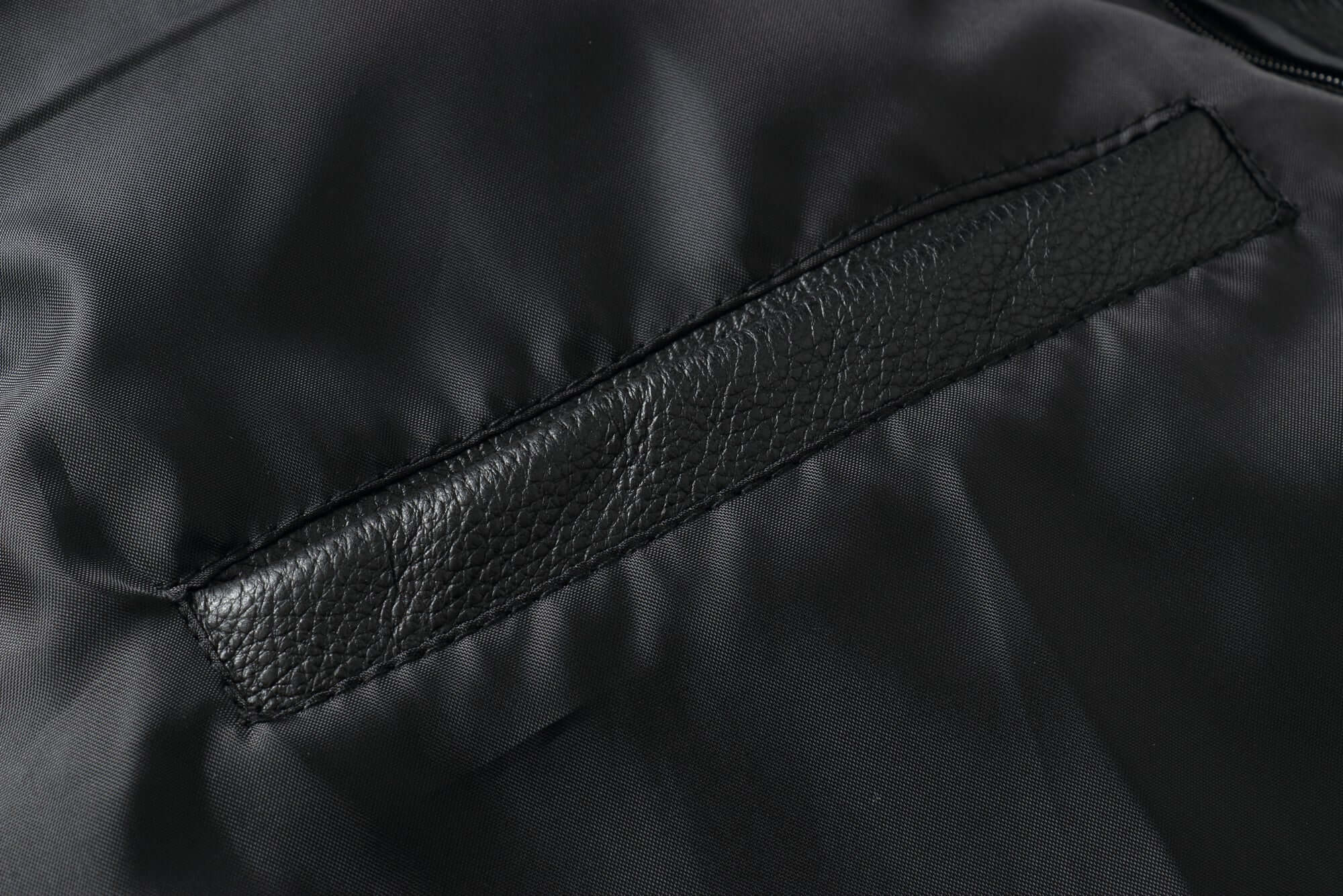 REED Men's Premium Leather Aviator Bomber Jacket - Imported