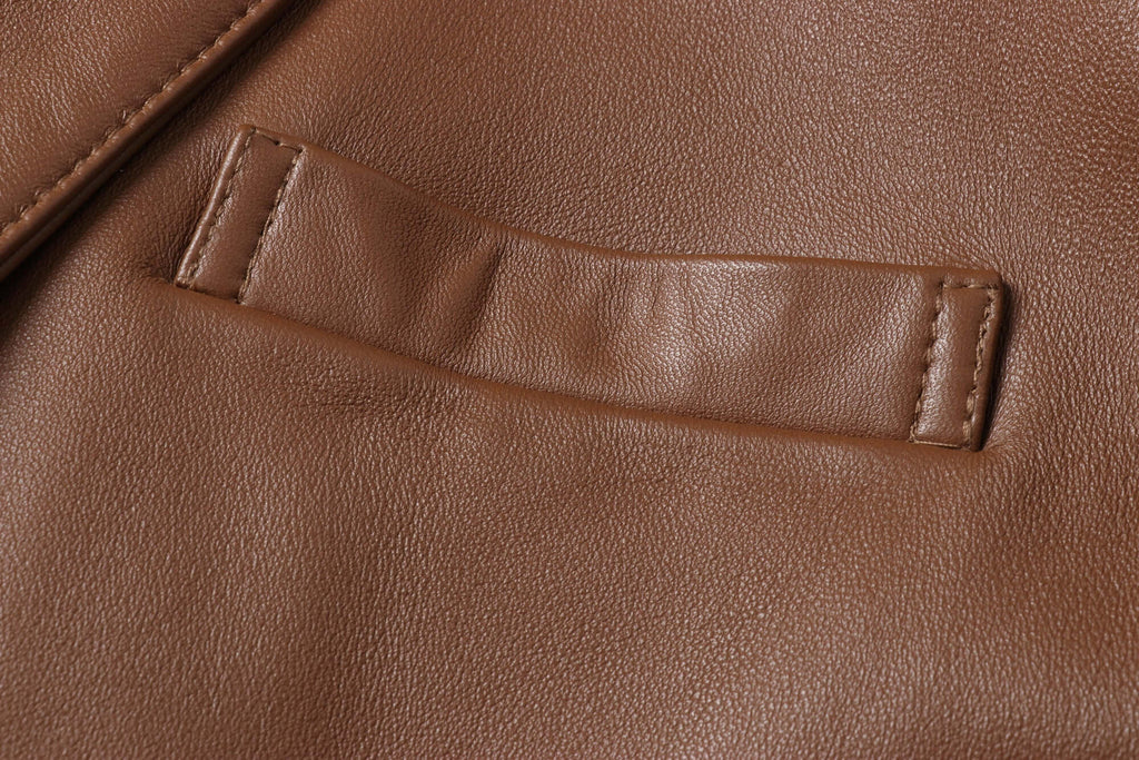 REED Men's Premium Lambskin Leather Blazer Sports Jacket (Imported)