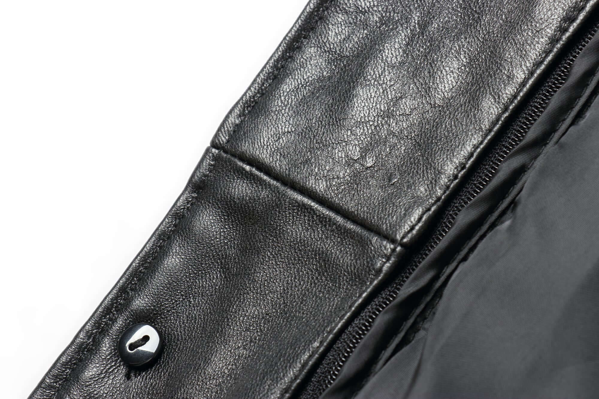 REED EST. 1950 Men's Jacket Genuine Lambskin Leather Four Button Car Coat - Imported