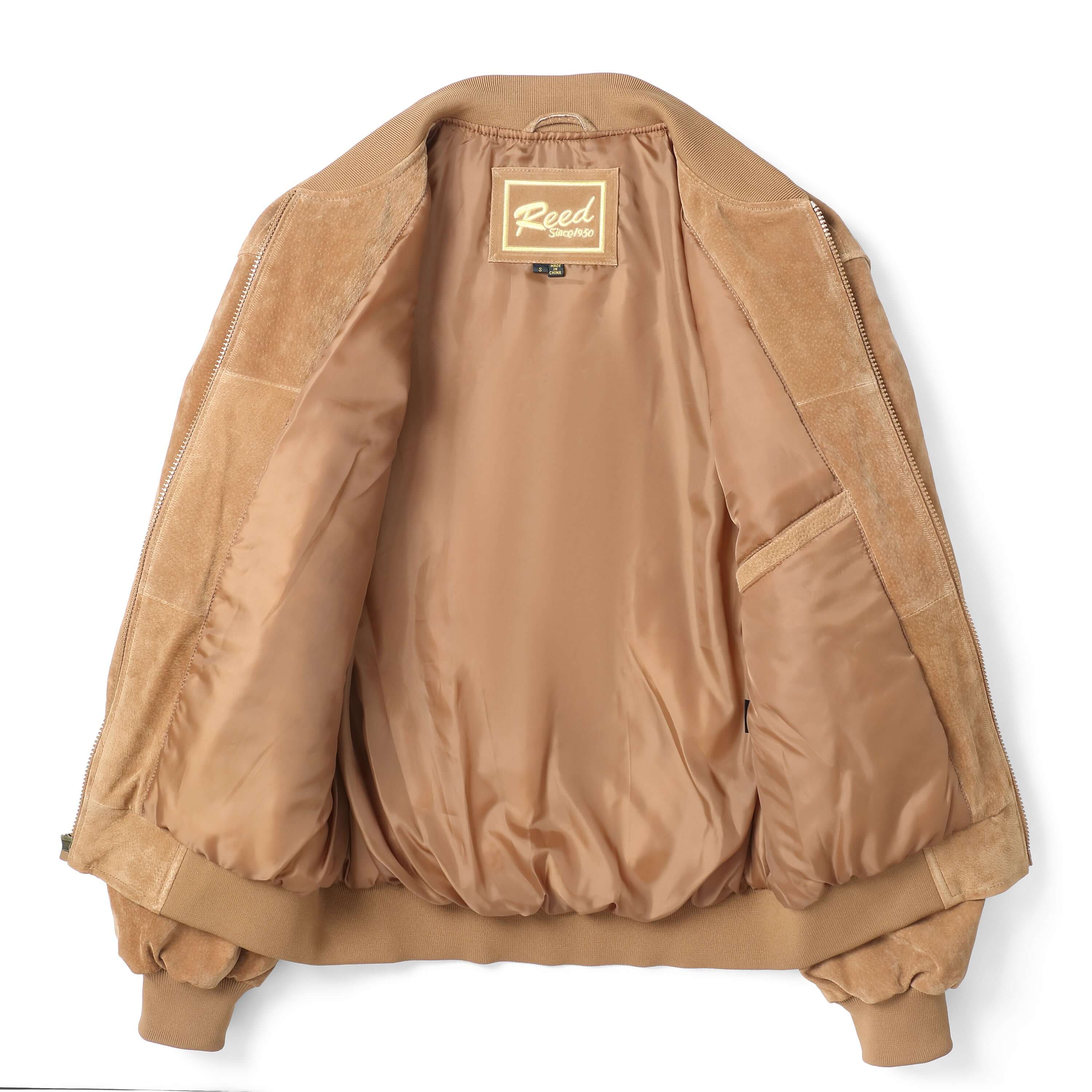 REED Men's Baseball Suede Leather Jacket (Imported)