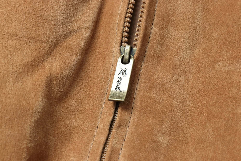 REED Men's Baseball Suede Leather Jacket (Imported)