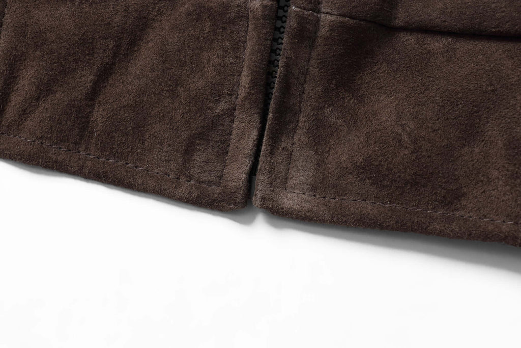 REED Men's Baseball Suede Leather Jacket (Imported)