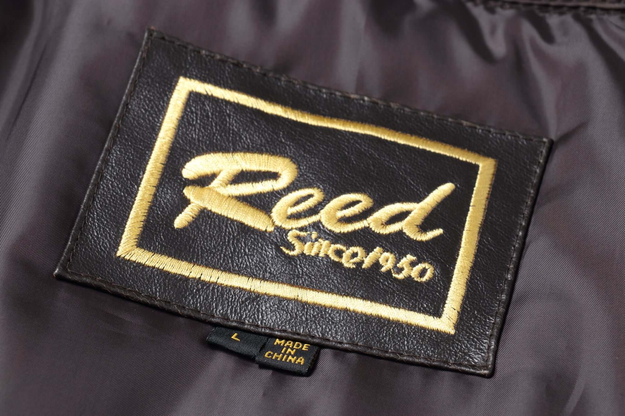REED Men's Premium Leather Aviator Bomber Jacket - Imported