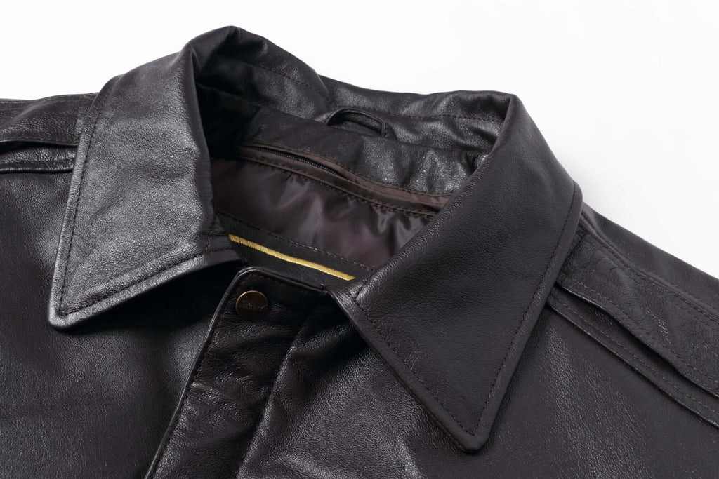 REED Men's Premium Leather Aviator Bomber Jacket - Imported